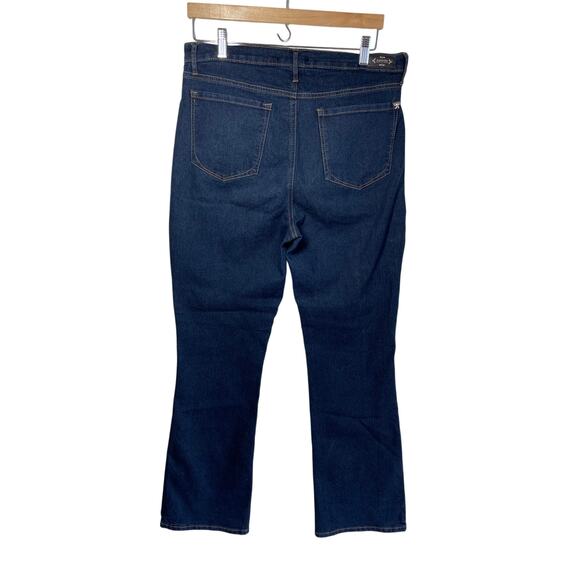 NANETTE LEPORE Belle High Rise Bootcut Denim Jeans Size 12‎ Dark Wash Stretch - Picture 6 of 13